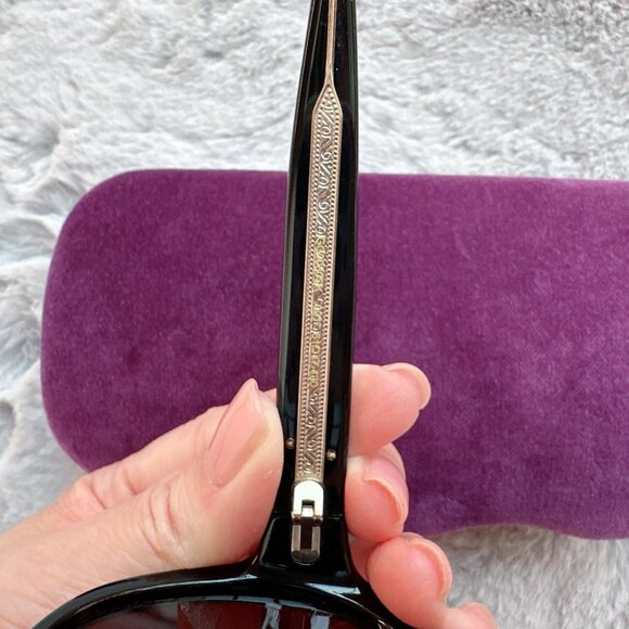 Authentic Gucci Black Oversized Frame Sunglasses - Picture 9 of 9